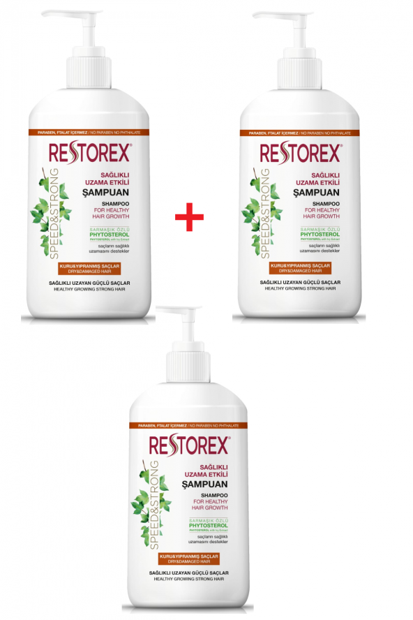 Restorex  Onarıcı Bakım Şampuanı 1000 ml x 3 Adet