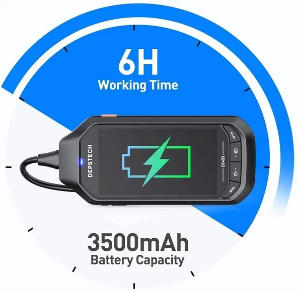 DEPSTECH Çift Lensli 4.5" IPS Ekran Endoskop Kamera 1080P HD - 5m - 4