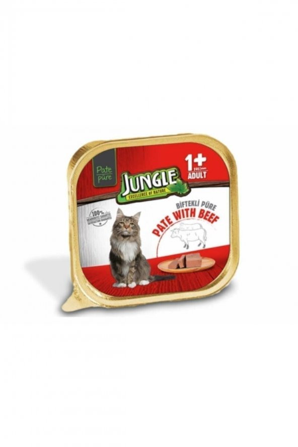 Jungle  Dana Etli Pate Kedi Konservesi 100 gr