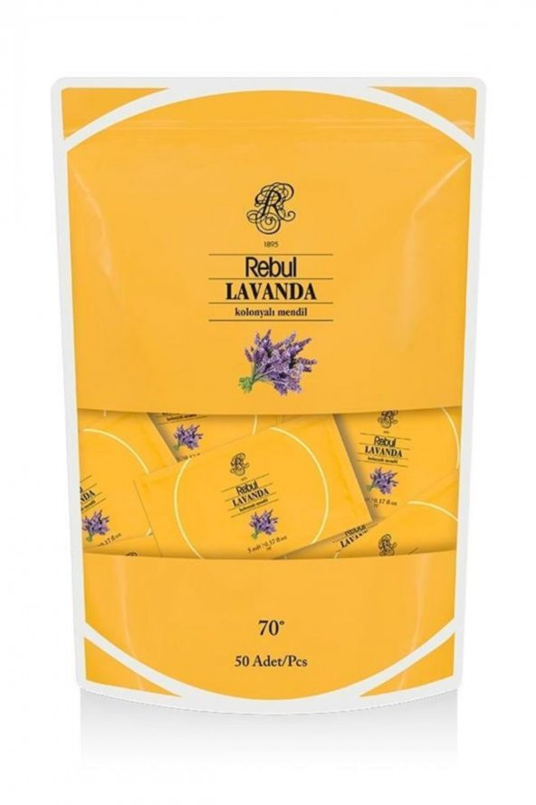 Rebul  Lavanda 50lı Kolonyalı Mendıl Poset