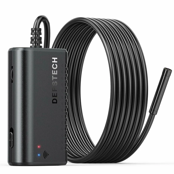 DEPSTECH Kablosuz Endoskop, Boreskop Muayenesi 2.0MP - Siyah 3.5m