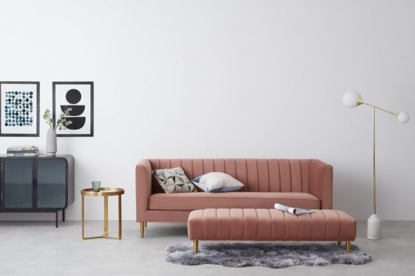 3lü Kanepe Trd 01 - Pembe