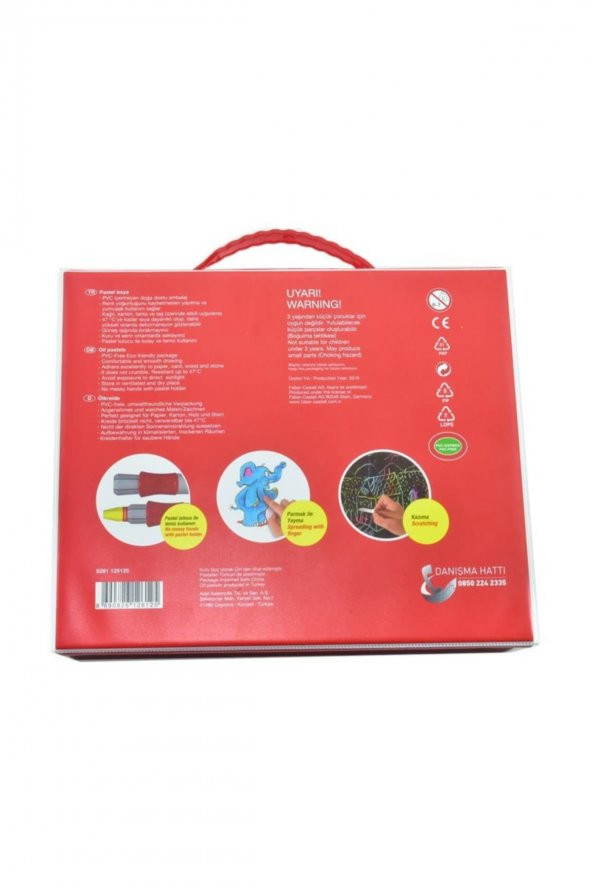 Plastik Çantalı Tutuculu Pastel Boya 24 Renk - Resim 2