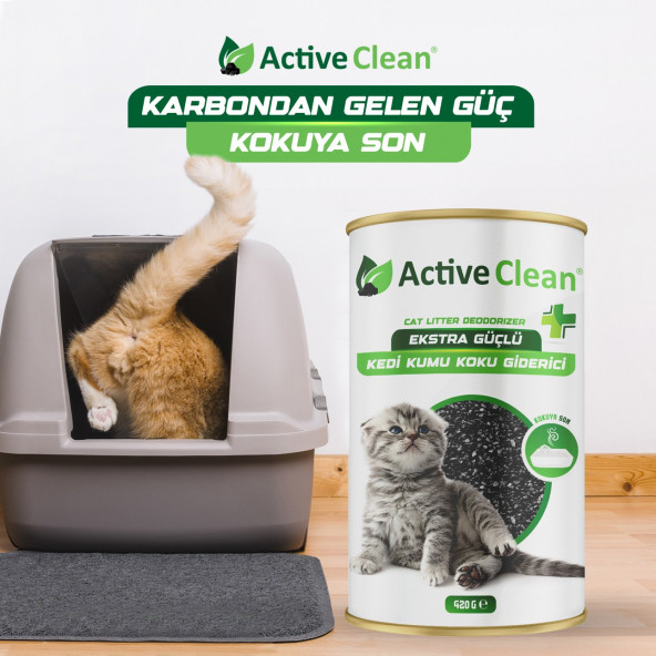 Active Clean Plus Kedi Kumu Koku Giderici 420gr - 5