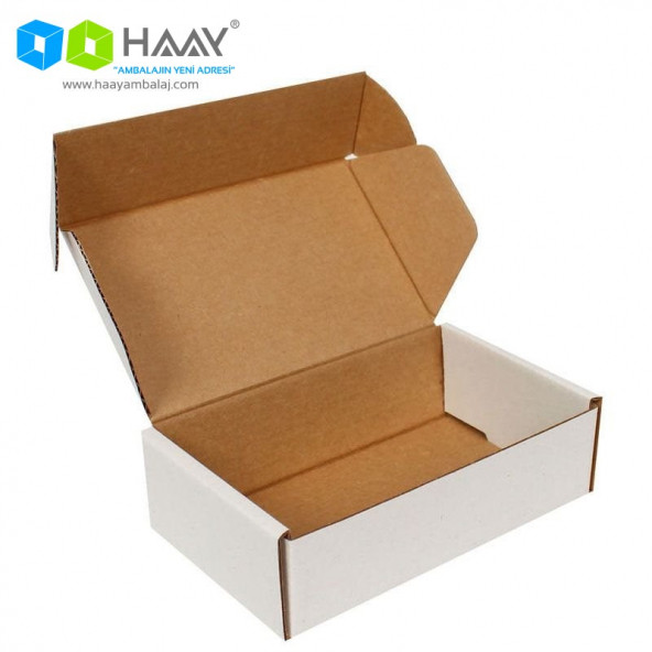 HAAY AMBALAJ 10X6X4 cm Kilitli Kutu Beyaz (75 ADET)