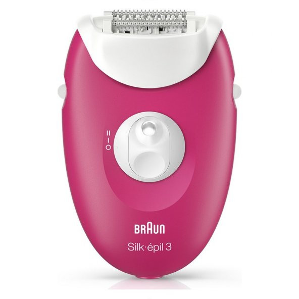 Braun Silk-épil 3 3420 Epilatör Ahududu Pembe - 2 Ek Parçalı Kablolu Epilatör / Epilasyon - 2