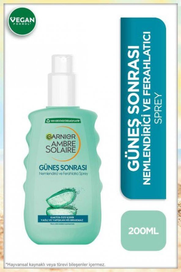 Garnier Ambre Solaire Güneş Sonrası Nemlendirici Ferahlatıcı Sprey 200 ml - 3