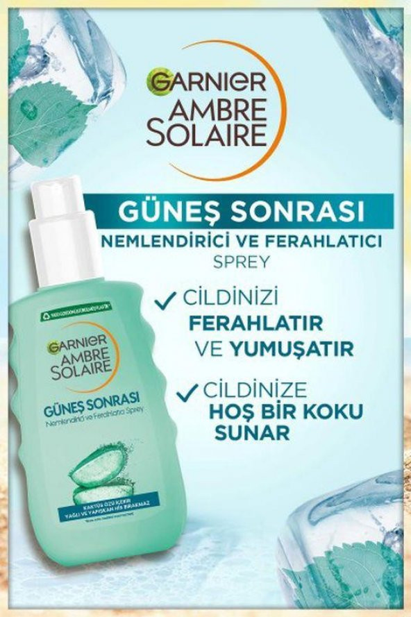 Garnier Ambre Solaire Güneş Sonrası Nemlendirici Ferahlatıcı Sprey 200 ml - 4