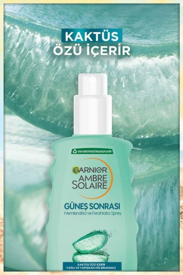 Garnier Ambre Solaire Güneş Sonrası Nemlendirici Ferahlatıcı Sprey 200 ml - 5