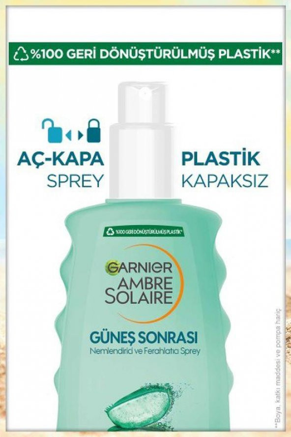Garnier Ambre Solaire Güneş Sonrası Nemlendirici Ferahlatıcı Sprey 200 ml - 6