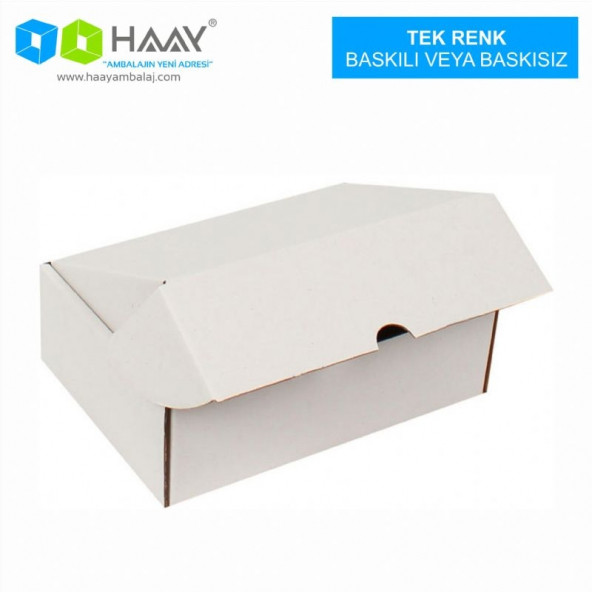 HAAY AMBALAJ 17x13x5 Cm Beyaz E-Ticaret Kutusu (50 ADET) - 2
