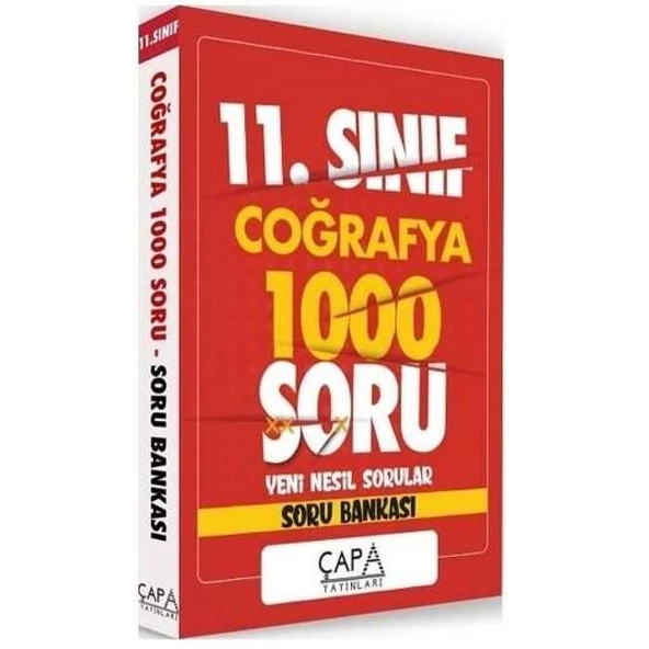 11. Sınıf Coğrafya Soru Bankası 1000 Soru