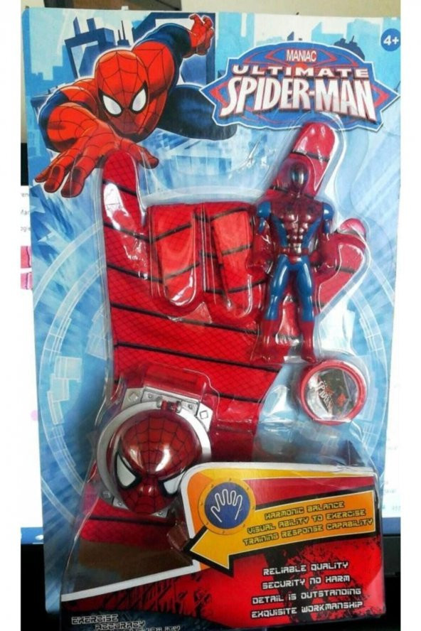 Örümcek Adam Disk Atan Eldiven Spiderman Figürü