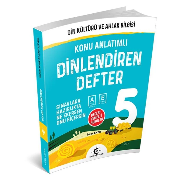 5. Sınıf Din Kültürü ve Ahlak Bilgisi Dinlendiren Defter