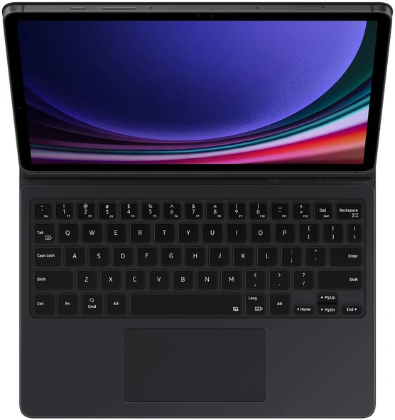 Samsung Galaxy Tab S9 / S9 FE Mousepadli Klavyeli Kapaklı Kılıf EF-DX715B - 1