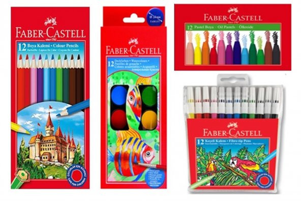 faber 4 lü boyama seti ürün görseli 1