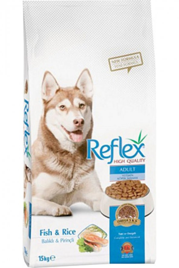 Reflex Orta & Büyük Irk Balıklı & Pirinçli Yetişkin Köpek Maması 15kg