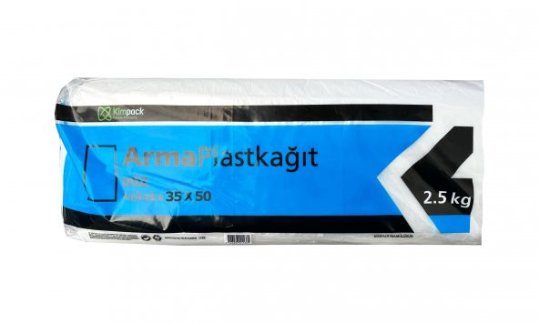 Arma Plastik Kağıt Düz Tabaka Şeffaf Poşet Naylon - 35 x 50 Cm. - 2.5 Kg.lık 3 Paket - 2