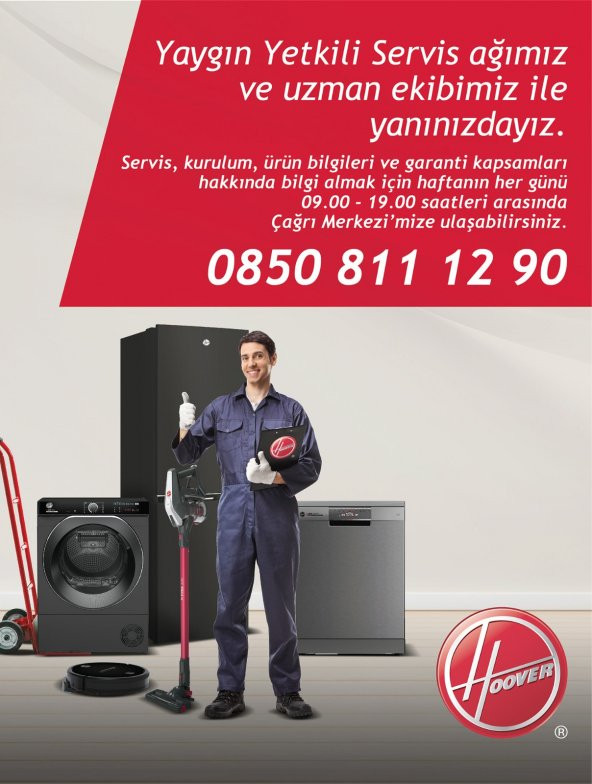 Hoover HDP 4149AMBC/1-S 14 Kg Yıkama 9 Kg Kurutma Wi-Fi+Bluetooth Bağlantılı Çamaşır Makinesi - 2
