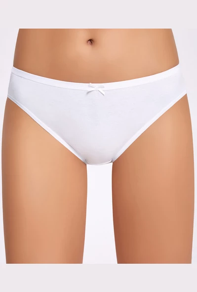 İlke 267 Fiyonk Bikini Külot  Beyaz XL