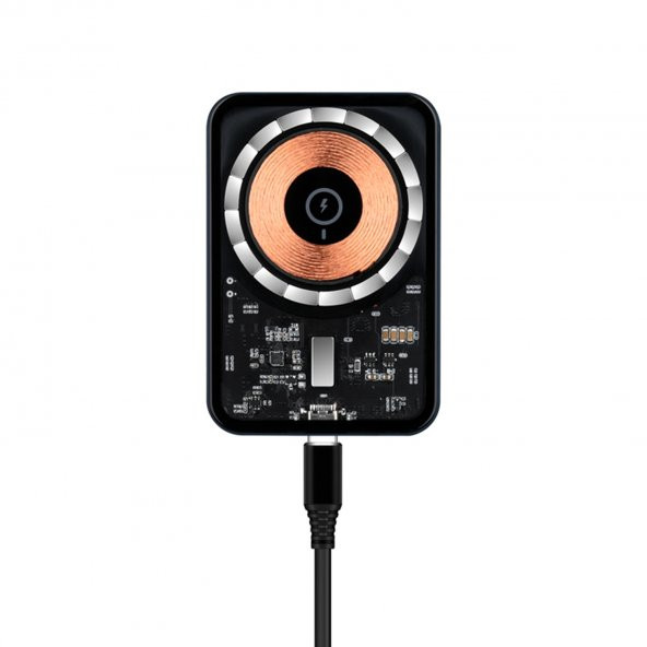 ScHitec Magsafe 15W Sensörlü Araç İçi Kablosuz Hızlı Şarj Aleti ve Telefon Tutucu YK3454