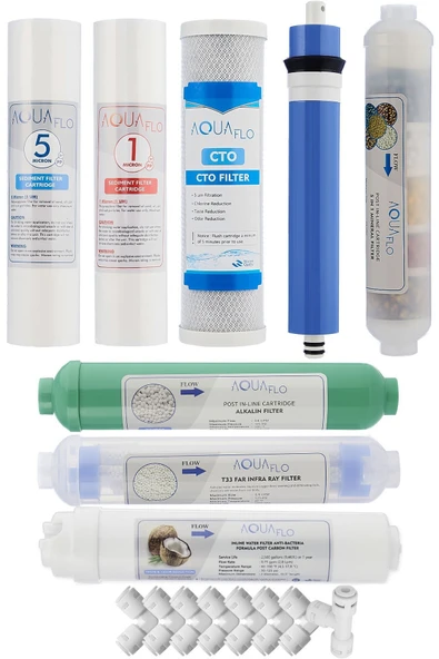Açık Kasa Su Arıtma Cihazı 12li Filtresi Set