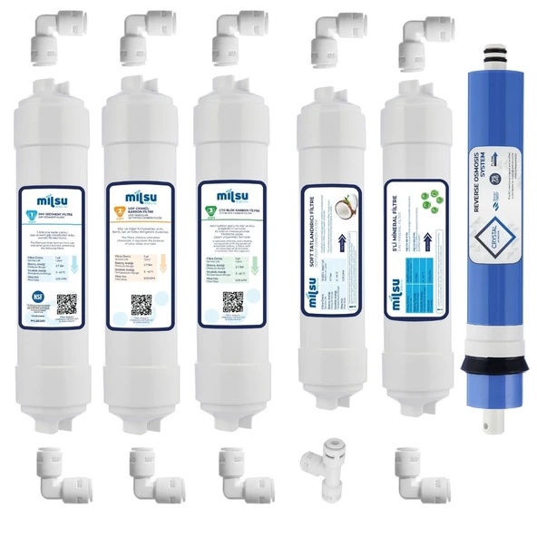 Kapalı Kasa Su Arıtma Cihazı 10lu Filtresi Set