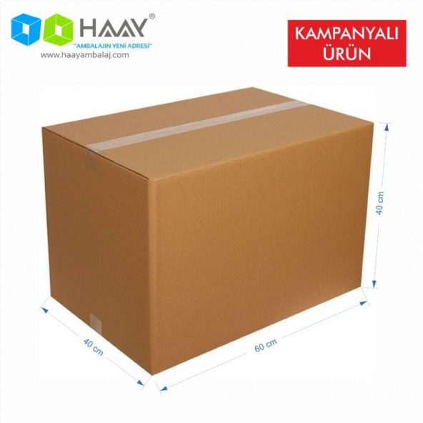 HAAY AMBALAJ 60X40X40 Çift Oluklu Koli (5 ADET)