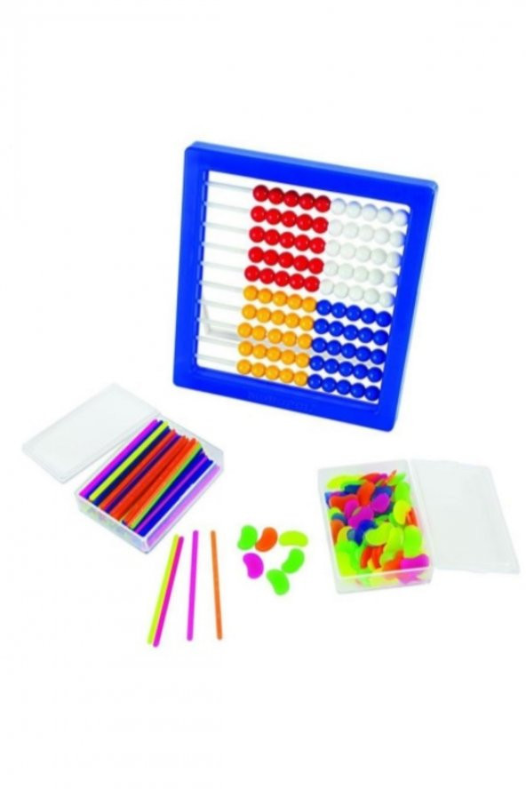 Sayı Seti (Abaküs - Sayma Çubuğu - Sayı Fasulyesi)