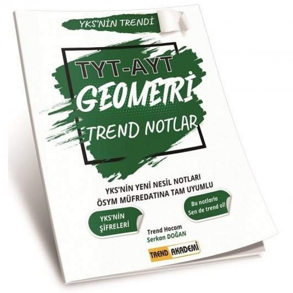 Trend Akademi Yayınları Yks Tyt Ayt Geometri Trend Notlar