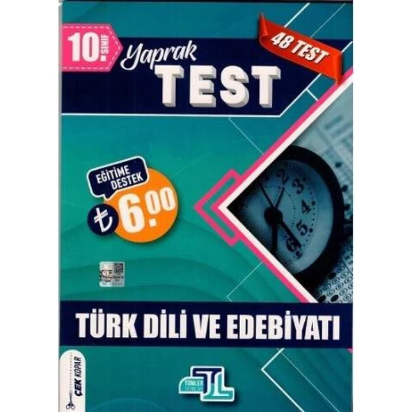 10. Sınıf Türk Dili ve Edebiyatı Yaprak Test Tümler Yayınları