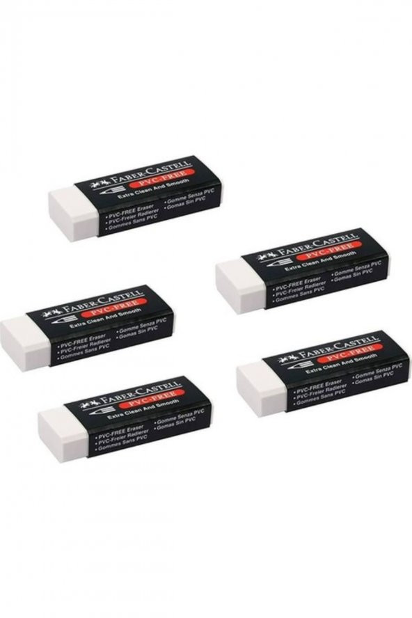 Faber-Castell Pvc Free No:30 Beyaz Silgi 5li ürün görseli 1