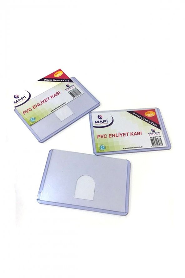 Mapi Kimlik Ve Ehliyet Kabı esnek pvc 3 lü set