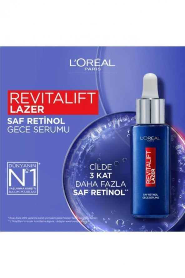 LOreal Paris Revitalift Lazer Saf Retinol Gece Serumu 30 ml - Resim 7