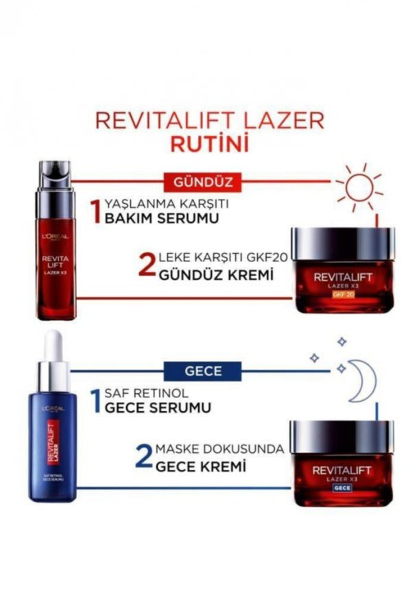 LOreal Paris Revitalift Lazer Saf Retinol Gece Serumu 30 ml - Resim 8