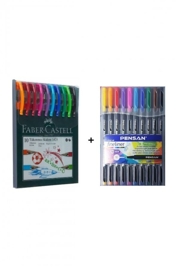 Tükenmez Kalem Seti + 04 Mm Fineliner Set