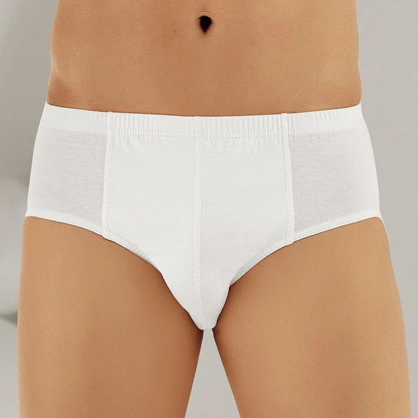 Şahinler ME009 Erkek Büyük Beden Slip Külot  Beyaz 3XL - 2