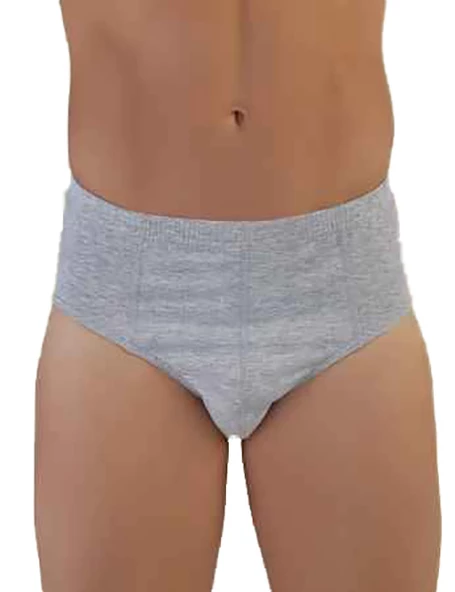 Şahinler ME009R Erkek Renkli Slip Külot No:48  Gri M