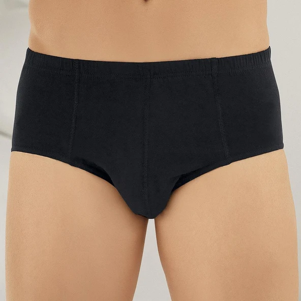 Şahinler ME009R Erkek Renkli Slip Külot No:48  Siyah M - 2