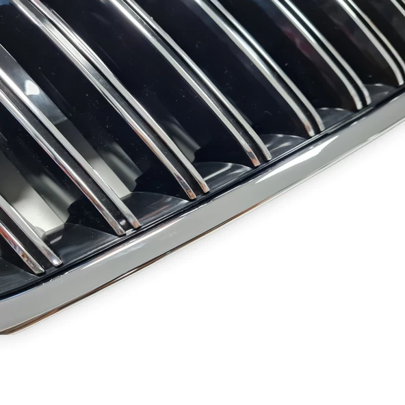 Skoda Superb 2 2009-2013 Ön Panjur Izgarası Full Krom 3T0853668A - Resim 4