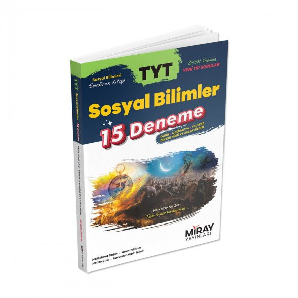 TYT Sosyal Bilimler 15 Deneme - Miray Yayınları