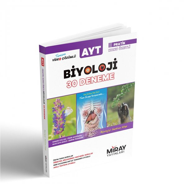 AYT Biyoloji 30 Deneme - Miray Yayınları