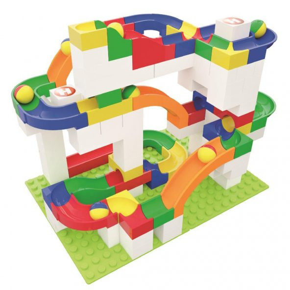 Hubelino Marble Run Misket Kaydırağı Genişletme Yapım Seti (12 Parça) 420640