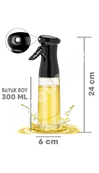 Cam Sprey Yağdanlık Şişesi Ayçiçek Zeytinyağı Sirke Püskürtücü Şişe - 5