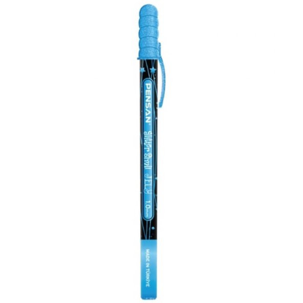 Pensan Jely Glitter Simli Kalem 1 mm Mavi