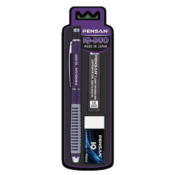 Pensan IQ-DUO Versatil Kalem Seti 0.5 mm Mor