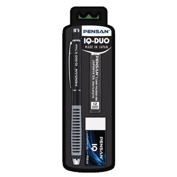Pensan IQ-DUO Versatil Kalem Seti 0.7 mm Siyah