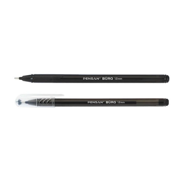Pensan Büro Tükenmez Kalem 1 mm Siyah 10 Adet