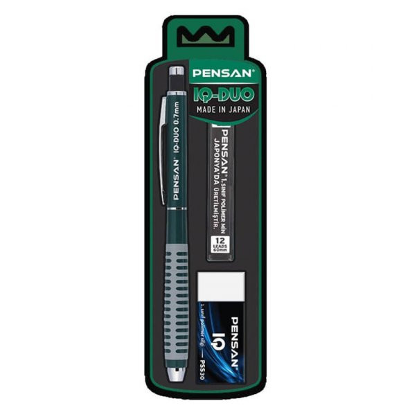 Pensan IQ-DUO Versatil Kalem Seti 0.7 mm Yeşil
