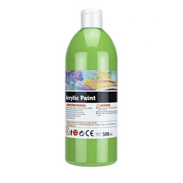 Red Apple Akrilik Boya 500 ml Fıstık Yeşili - 1